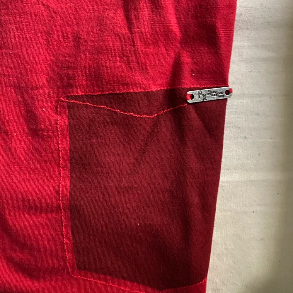 Premium express v neck red tee